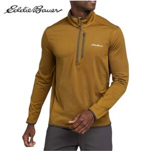 EDDIE BAUER MEN’S ACTIVATOR GRID FLEECE 1/2 ZIP PULLOVER